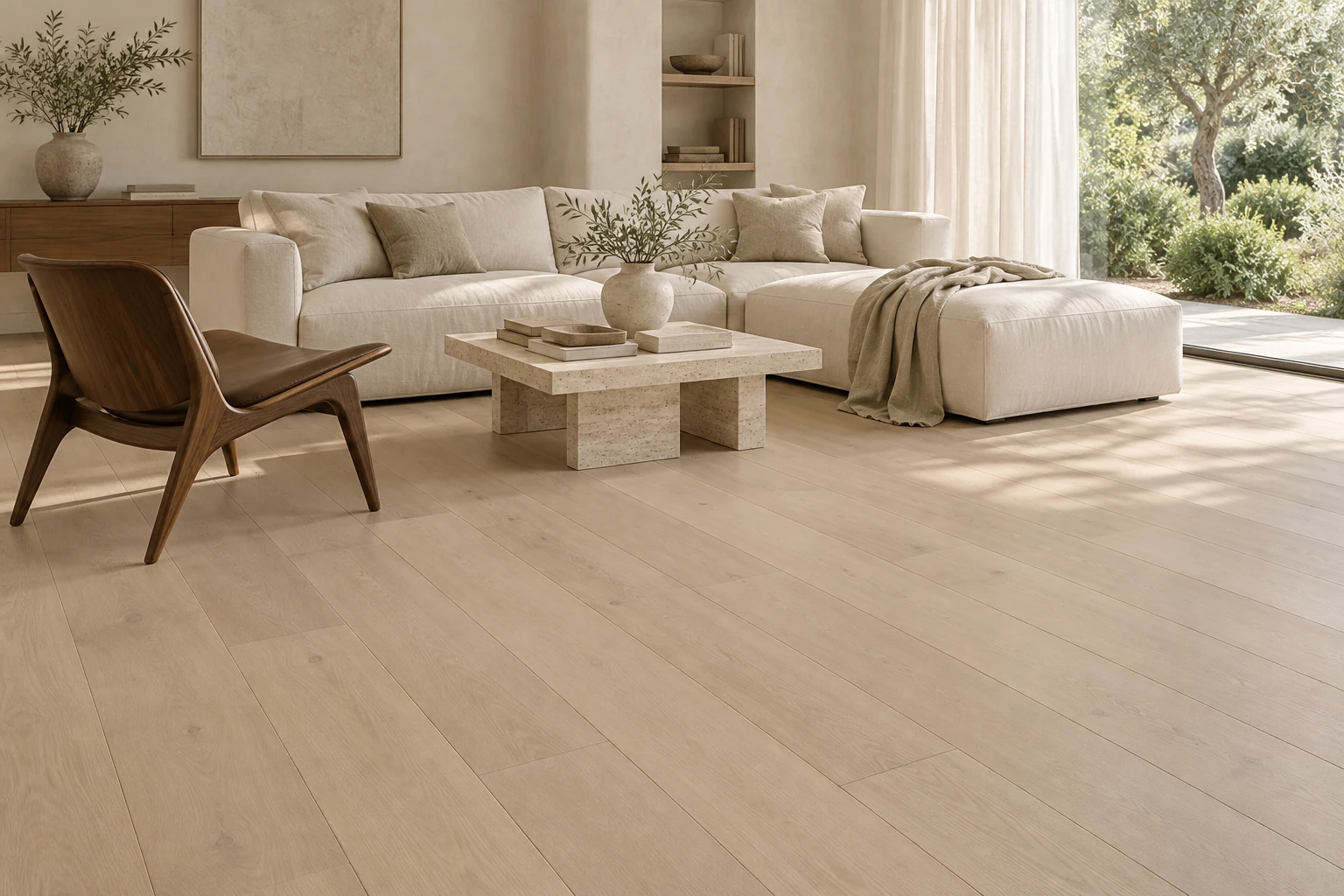 Engineered timber · Interior with oak flooring