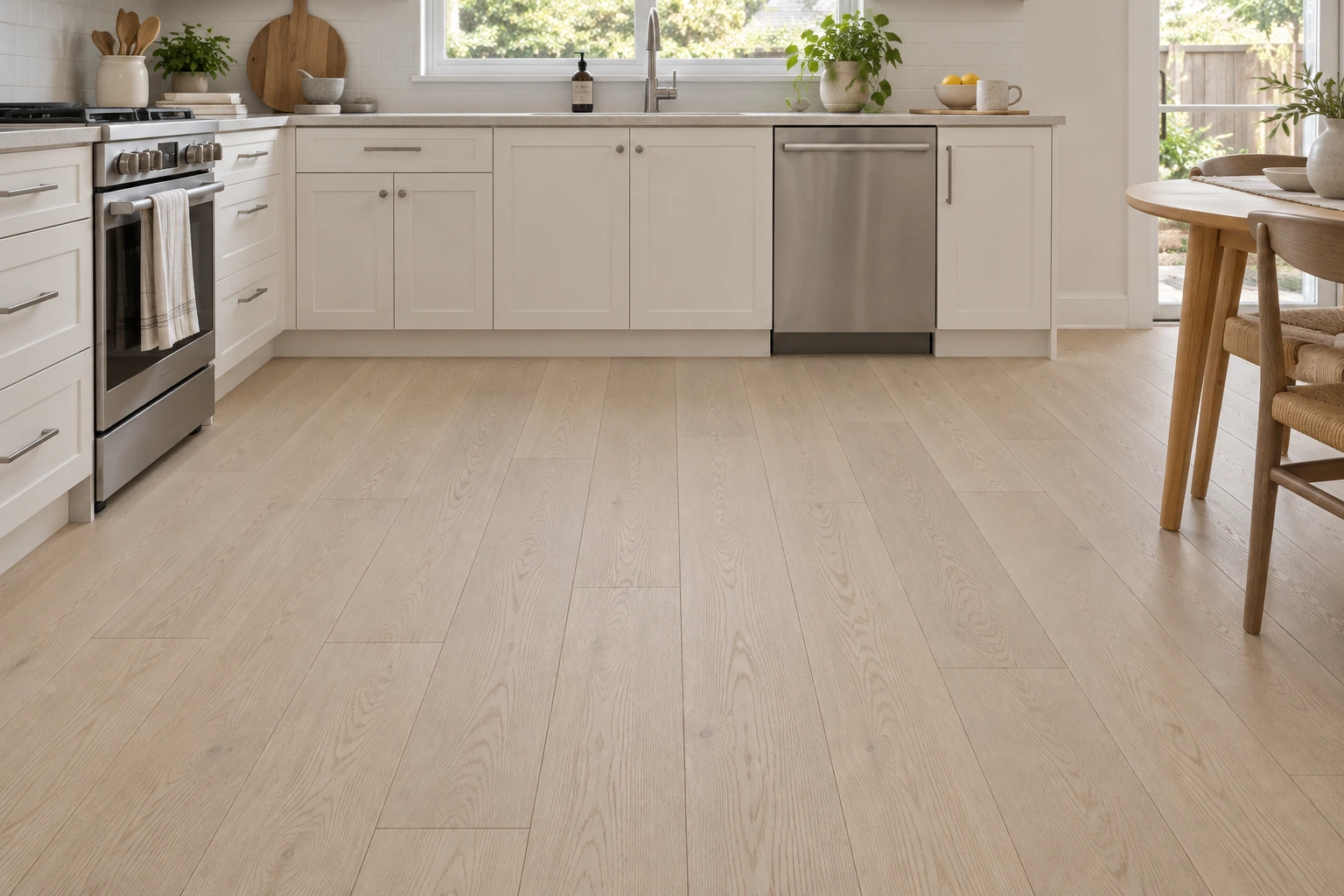 Interior with oak flooring