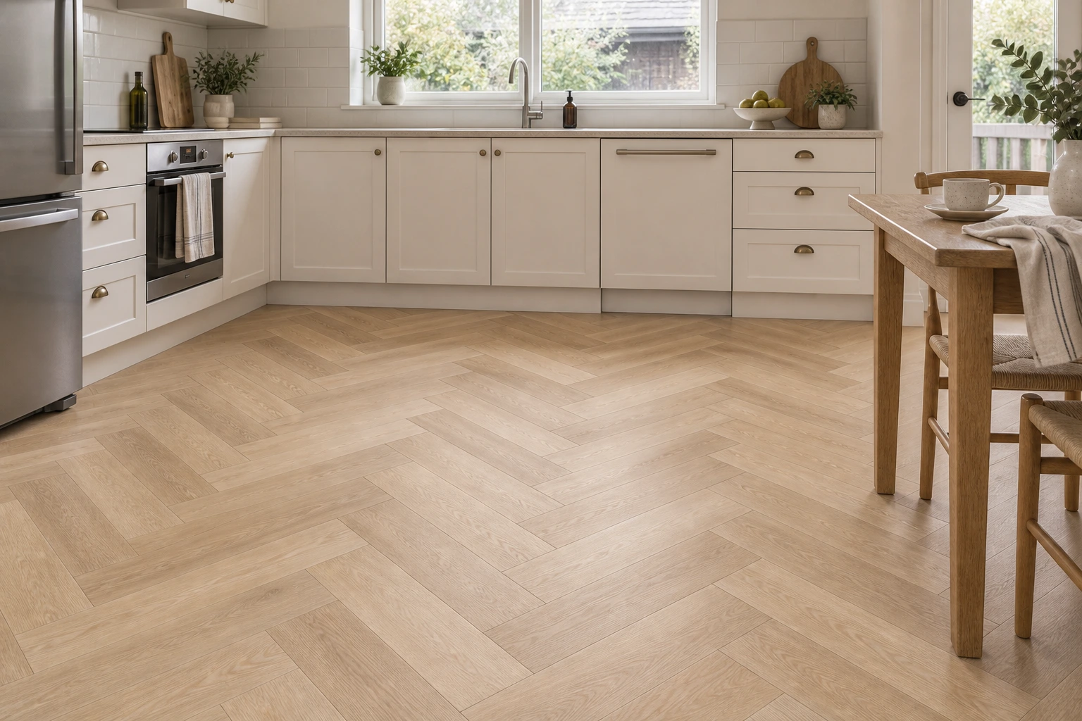 Solid timber · Interior with oak flooring